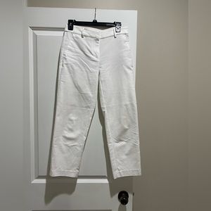 Loft Curvy cropped pants - White -size 00